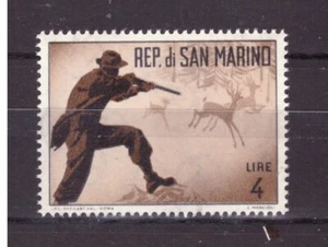 Francobolli San Marino 1962 Caccia Moderna 4 Lire MNH SAS610 - Picture 1 of 1