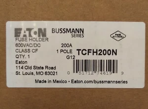 BUSSMANN TCFH200N FUSE HOLDER, 1 POLE, 200A, NIB, - Picture 1 of 6