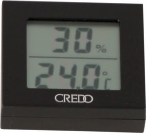 CREDO Hygro- / Thermomètre Numérique Noir - Aimant - 17 X 53 X 56 Mm - Picture 1 of 1