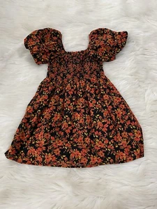 GAP girls Colorful Floral Smock Dress Sz XS 4-5 - Picture 1 of 5