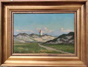 Daniel Boiesen (XIX-XX): OLD CHURCH, SKAGEN, original oil painting - Picture 1 of 7