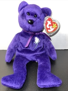 RARE! 1997 TY Beanie Baby Princess The Bear (Diana) with "Gasport" ERROR-MINT! - Picture 1 of 1