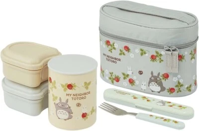 Skater Antibacterial Insulated Bento Box Lunch Jar 560ml My Neighbor Totoro Kiso - Image 1 of 4