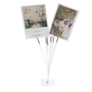 Desk Organizer Card Note Holder Cards Display Stand Memo Clips Photo Clamps - Picture 1 of 12