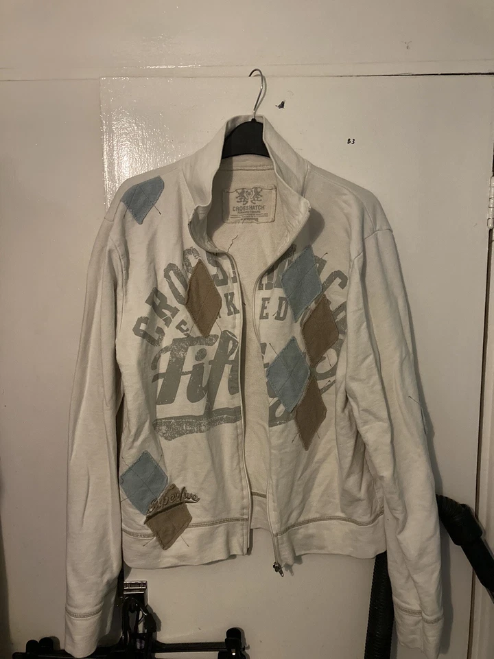 Cárdigan Crosshatch Hombre Años 70 Estilo Retro Vintage Talla Mediana.  Y4 Foto 1 de 4