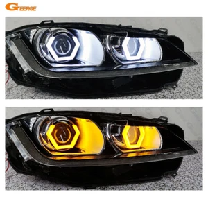 For Jaguar XJ XJR XF XFR XE F-Pace Hexagon Hex LED Angel Eyes Halo Rings Light - Bild 1 von 15