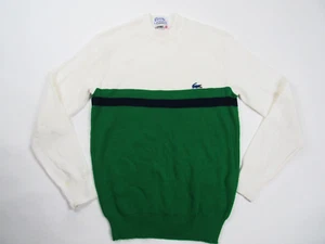 Vtg 70s 80s Boy's Izod Lacoste Sweater Pullover Sz 20 Retro Tennis Prep Striped - Picture 1 of 12