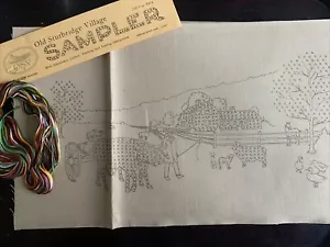 Old Sturbridge Village Farm Sampler Stickpackung Hackschnitzel unbearbeitet - Bild 1 von 9