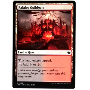 x1 Rakdos Guildgate MTG FDN M/NM Dual Land Multi-Color Black Red Common TCG CCG - Bild 1 von 3