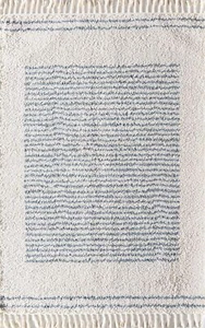Rugs America Bennett Bt35b Stripe Shag Home Essential Area Rug - Picture 1 of 7