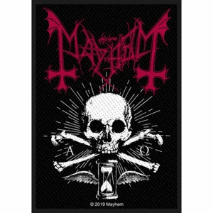 MAYHEM ALPHA OMEGA DAEMON WOVEN SEW ON PATCH OFFICIALLY LICENSED - Bild 1 von 7