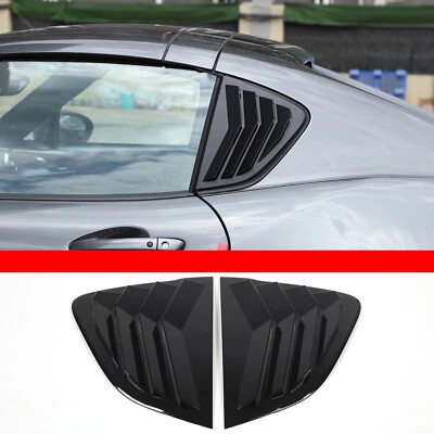 Глянцевая черная крышка затвора жалюзи на боковое окно для Mazda MX-5 Miata 2016-23 2 шт. - Изображение 1 из 4