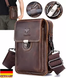 Herren Schultertasche Echt Leder Umhängetasche Männer Messenger Bag Handtasche - Bild 1 von 16