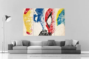 New Avengers Comics SUPER HEROS CHARACTERS Wall Poster Grand format A0  Print - Imagen 1 de 1