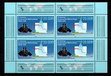 Germany DDR 1988 Sc# 2699a Mint MNH man space flight science rocket stamps block