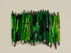30ct Mixed Lot Misprint Retractable Click Pens: FORREST / KELLY / GREEN - Picture 1 of 5