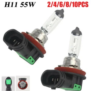 2-10Pcs H11 Halogen 55W 12V Low-Beam Car/Auto Headlight/Fog/Driving Light Bulb - Imagen 1 de 17