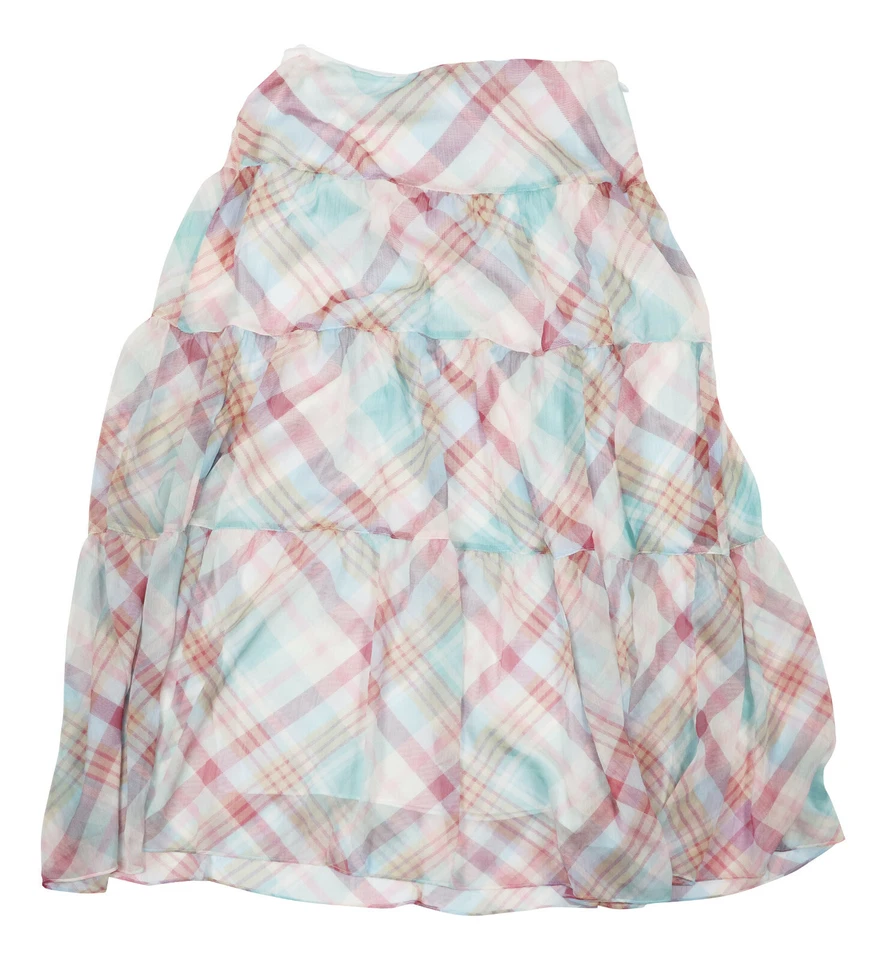 Ralph Lauren Pauldina Collection Lightweight Calf Length Plaid Women's Skirt NWT - image 1 of 1