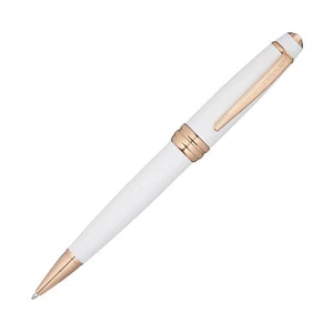 Cross Bailey Ballpoint Pen Pearlescent White Lacquer with Rose Gold Trim NEW - Picture 1 of 1