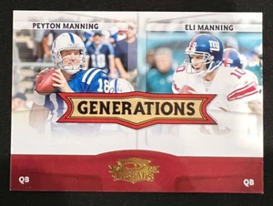 PEYTON ELI MANNING 2008 Donruss Threads Generations #G-1 NFL HOF - Picture 1 of 1