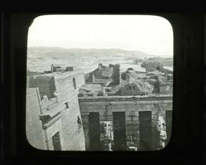 Lantern Slide Medinet Habou Thebes 1856-60 Francis Frith Photograph - Picture 1 of 3