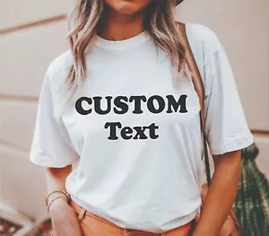 T-shirt personalizzata testo, camicia il tuo design, camicia personalizzata personalizza - Foto 1 di 19