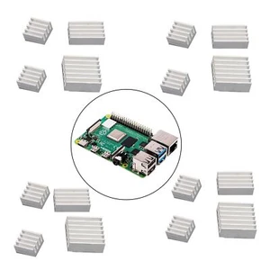 Aluminum Heatsink 16PCS Radiator Cooler Kit with Sticker For Raspberry Pi 4B U9 - Picture 1 of 7