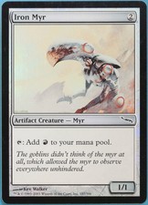 Iron Myr FOIL Mirrodin NM Artifact Common MAGIC MTG CARD (ID# 223524) ABUGames
