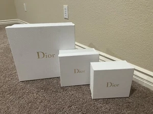 Set of 3 Dior Makeup Brushes Lipsticks Bags Sunglasses Storage Display Boxes - Picture 1 of 3