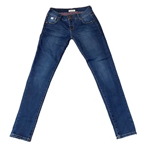 Pantalones de mezclilla Diesel para mujer ajustados azul oscuro lavados elásticos originales W29 L32 - Imagen 1 de 12
