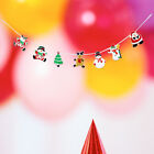  Wooden Christmas Banner Banners Garland Decoration Tree Xmas Pendant Bunting
