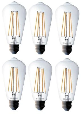 Bioluz LED Vintage Edison LED Bulb, Dimmable 7W ST64 Antique LED Bulb Squirre... - Image 1 of 4