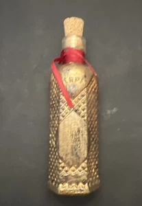 Botella de absenta de licor en miniatura oro Serpis Alcoy patrón de diamante - Imagen 1 de 6
