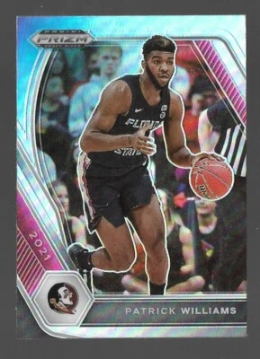 2021 Panini Prizm Draft Picks Patrick Williams Silver Prizm #47 Chicago Bulls - Image 1 of 2