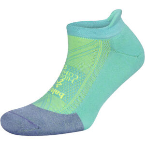 Balega Hidden Comfort No Show Running Socks - Lilac/Neon Aqua