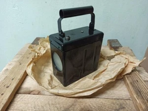 Original Rare Flashlight Vintage Soviet USSR army. Black body with handle. - Picture 1 of 12
