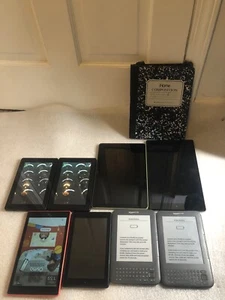 Lot Of 8 Amazon Kindle D00901 - M8S26G - L5S83A -SQ46CW - T76N2B-Parts Or Repair - Picture 1 of 6
