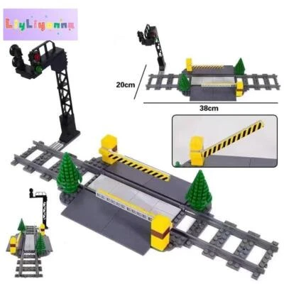 MOC City Train Track Walkway Buffer Stop MOC Kit Building Blocks Sets DIY - Image 1 of 4