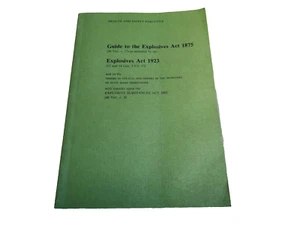 Guide To The Explosives Act 1875, Explosives Act 1923 - 1988 - Imagen 1 de 6