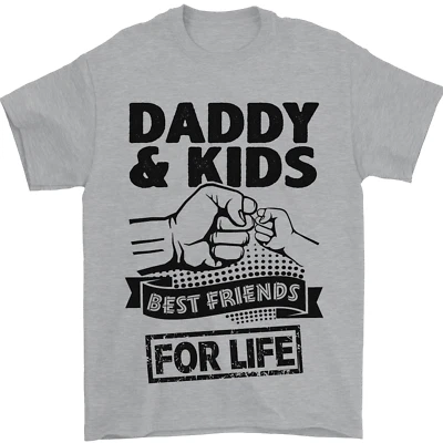 Camiseta Para Hombre 100% Algodón De Papá Y Niños Mejores Amigos Día Del Padre - Imagen 1 de 4