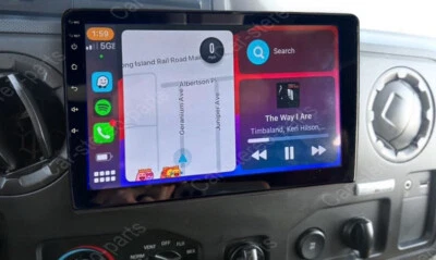 10" Fit For Android Carplay Stereo Radio For 2009-2014 Ford E-350 Super Duty - Image 1 of 4