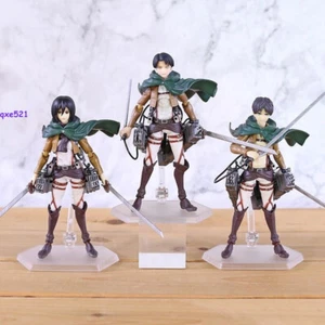 Attack On Titan Mikasa·ackerman Levi Ackerman Eren Jaeger Action Figures Toys - Picture 1 of 12