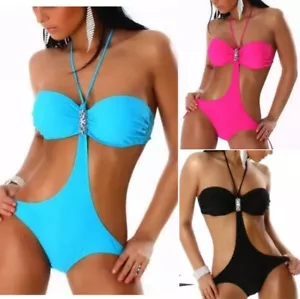 SEXY MONOKINI / BIKINI PUSH-UP BEACHWEAR SWIMSUIT SWIMWEAR __ XS - L - Picture 1 of 9