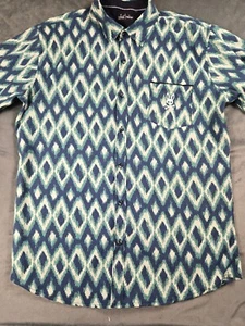 Camisa Public Record Para Hombres Grande Geométrica Estampado Completo Rendimiento Huesos de Calavera - Imagen 1 de 14