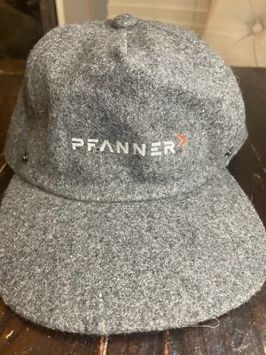 Aktiv Golden Line PFANNER Gray Wool Adjustable Zipper  Fit Flat Cap Hat - Image 1 of 4
