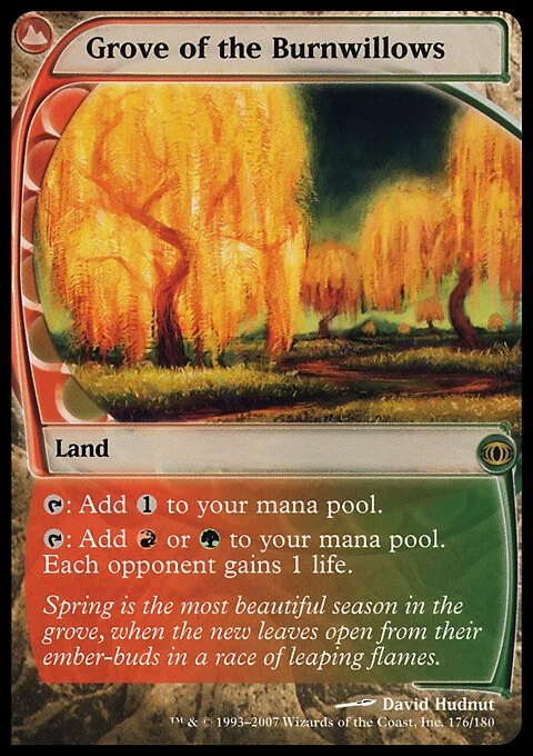 MTG Magic the Gathering Grove of the Burnwillows (176/180) Future Sight LP - Image 1 of 1