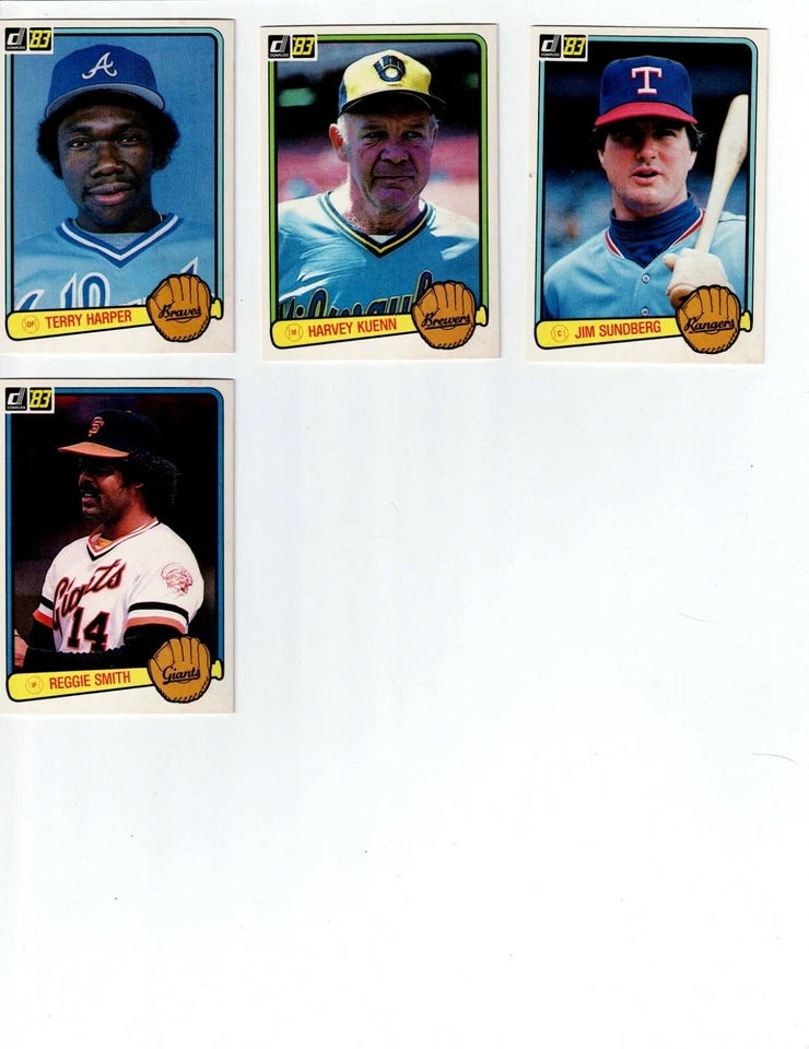 1983 DONRUSS Baseball Cards Complete Your Set U-Pick 501-660 plus HOF Heroes - Image 1 of 1