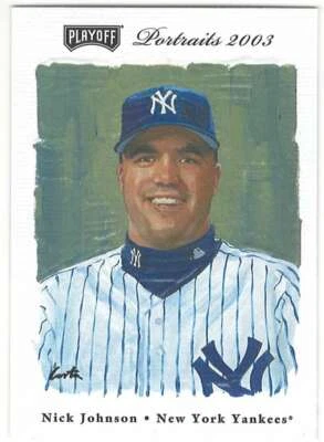 NICK JOHNSON 2003 Playoff Portraits #114 Yankees  ID:10340 - Image 1 of 2