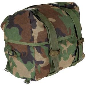 US Army Molle II Schlafsacktragesystem Sleeping Bag Woodland Camouflage - Picture 1 of 4