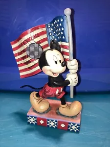 Jim Shore Walt Disney Showcase Mickey Mouse “Old Glory” #4032875 ENESCO - Picture 1 of 5